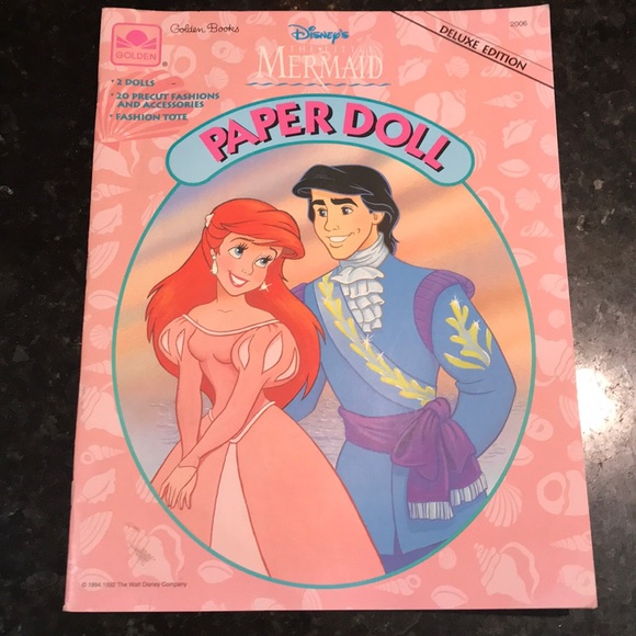 Disney Little Mermaid Paper Doll deluxe edition - Picture 1 of 5